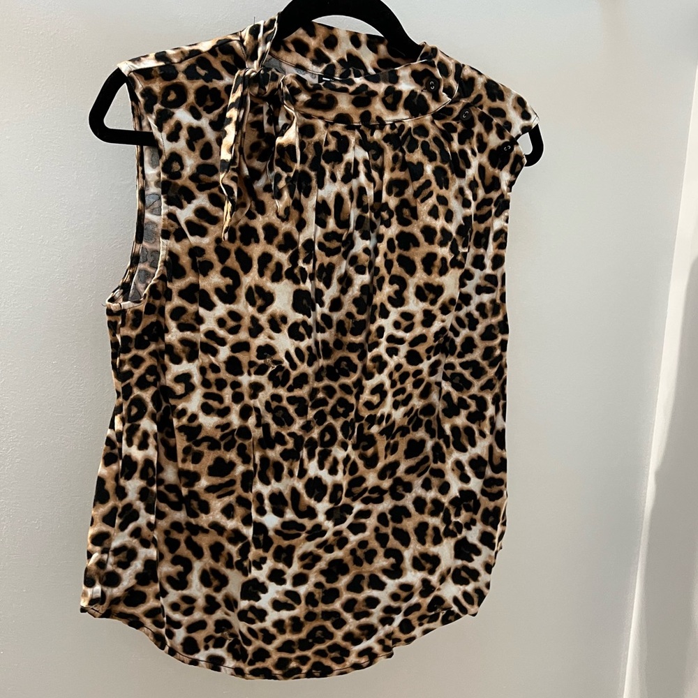 Leopard Tank Blouse
